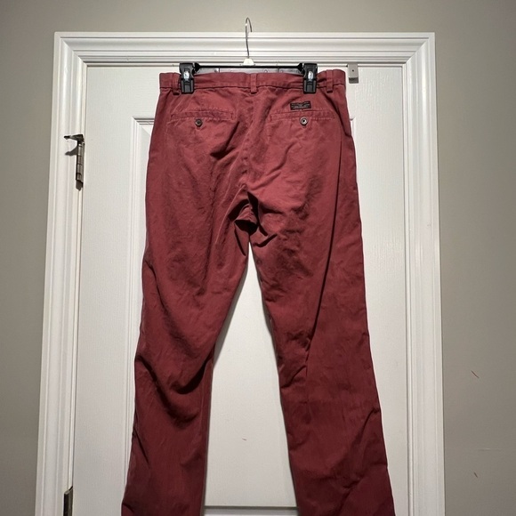 Men’s Banana Republic Aiden Chinos Slim fit pants, Rust Red size 32x32 - Picture 2 of 4